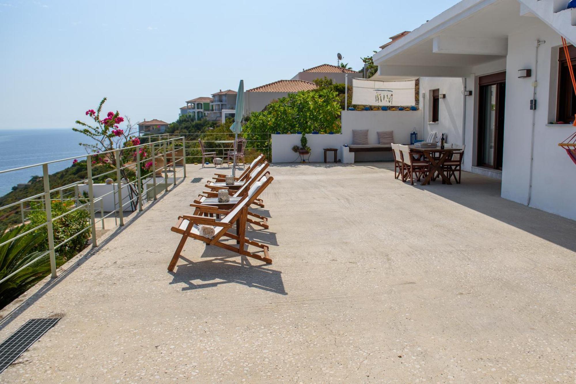 Nefeles Arkadiko Chorio Villa Bagian luar foto
